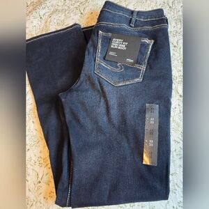 Avery Dark Blue High Rise Slim Boot Jeans
